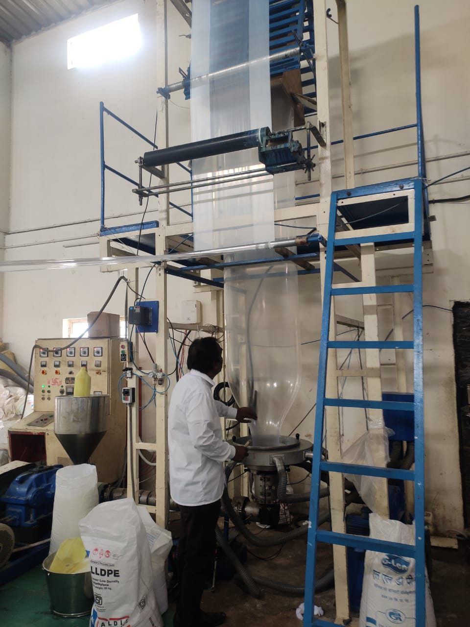 Blown film extrusion manufacturing at Rajdeep